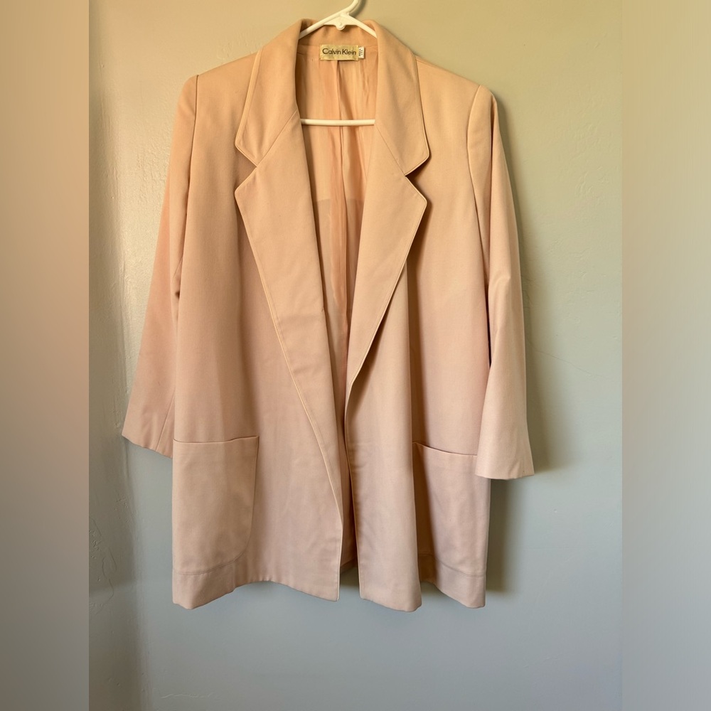 Powder Pink Calvin Klein Blazer